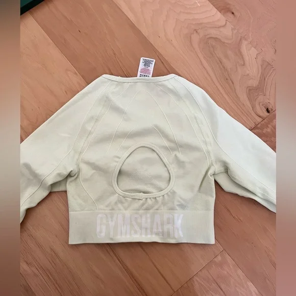 GYMSHARK flex sport long sleeved crop top NWOT - Picture 3 of 8